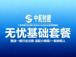 公司注册 记账报税 无忧基础套餐-小规模纳税人